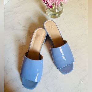 MARYAM NASSIR ZADEH- AGATH lavender patent leather slides